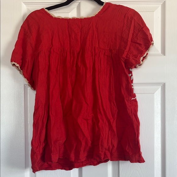 Embroidered Red Blouse - Picture 6 of 6